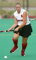 Kim Hughes scored both goals for Louisville.(George Thompson/UofL Sports Information)