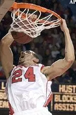 Luke Whitehead dunks the ball during the second half.