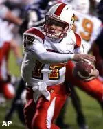 Stefan LeFors runs for a touchdown in the fourth quarter.