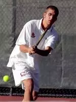 Junior Matt Mayer won in singles and doubles in U of L's 5-2 win over Arkansas-Little Rock