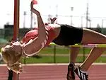 Kelley Bowman won the high jump for the Cardinals