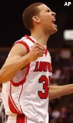 Francisco Garcia reacts following the Cardinals victory over East Carolina.