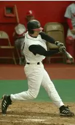 Freshman Daniel Burton walked twice and drove in a run with a sacrifice fly ingame one of the doubleheader against Houston Saturday.