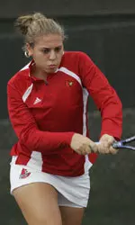 Maria Klokotzky played both singles and doubles at Vanderbilt.