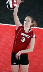 Stephanie Marsh led the team in digs with 13 and 7 blocks.