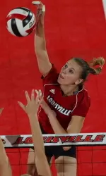 Tatyana Kolesnikova had 11 kills for the Cardinals.