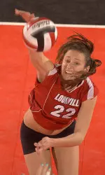 Justine Landi had four service aces.