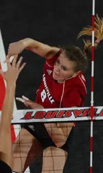 U of L junior outside hitter Tatyana Kolesnikova