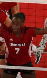 Gwen Rucker had eight kills and a block.