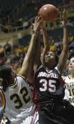 Angel McCoughtry led the way for Louisville with 24 points.