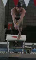 Senior Chris Lindauer was a part of the record setting 200-free relay team.