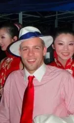 Adam Madarassy at the Opening Ceremonies of the 2008 Beijing Olympics.