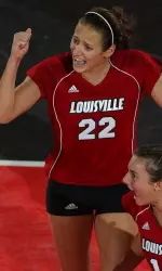 Justine Landi led the Cardinals with 11 kills.