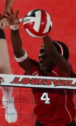 Lecia Brown had a career high five solo blocks.