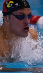 Pedro set a school record in the 200-back.