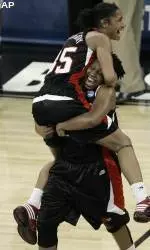 Angel McCoughtry and Deseree' Byrd