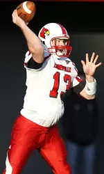Senior quarterback Justin Burke met with the media Monday afternoon.