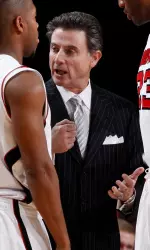 Louisville men's basketball head coach Rick Pitino