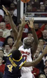 Freshman center Gorgui Dieng has blocked 13 shots in the last three games.