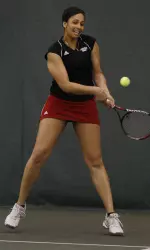 Jo-Ann Van Aerde won her doubles match.