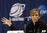 Michigan State coach Suzy Merchant answers questions during a news conference at their NCAA college basketball tournament site in Louisville, Ky., Sunday, March 21, 2010. Michigan State is to meet Kentucky on Monday in the second round of the tournament.