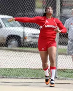 Senior Jere' Summers leads the nation in the discus with a toss of 187'8 (57.21m).