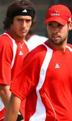 Juniors Austen Childs and Viktor Maksimcuk