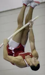 Kyle Gann registered a career-best mark of 5.00m/16-4.75 in the pole vault.