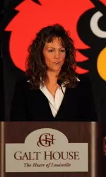 Two-time Olympian and ESPN Analyst Michele Smith delivered the keynote speech at the 2011 Bullpen Club Dinner