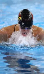 Therese Bergstrom had three wins in her final regular season meet.