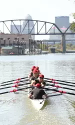 Rowing action from the Red & Black Day on Oct. 8.
