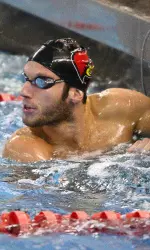 Sam Hoekstra was on the winning 400-free relay team.
