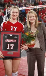 Senior Gosia Lech and Head Coach Anne Kordes