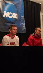 Colin Rolfe and head coach Ken Lolla