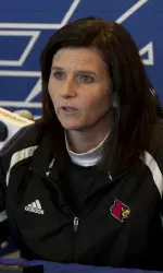 Louisville head coach Karen Ferguson-Dayes