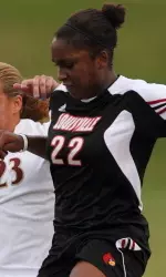 Louisville forward Christine Exeter