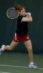 Mandy Brown won both singles and doubles for the Cardinals.