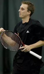 Simon Childs took his No. 3 singles match with an upset of a nationally ranked Buckeye.