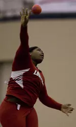 Khadija Abdullah ranks 10th nationally in the shot put.