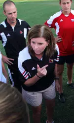Louisville women's soccer head coach Karen Ferguson-Dayes