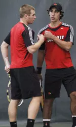 Alejandro Calligari and Robert Hall won at doubles for the Cardinals.