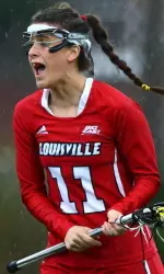 Katie Oliverio set the school record in assists with six against Sacred Heart.