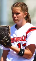 Caralisa Connell registered a career-high 14 strikeouts in softball's 2-1 win over Connecticut
