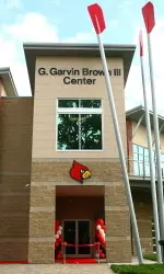 An outside look at the G. Garvin Brown III Rowing Center prior to Wednesday's grand opening.