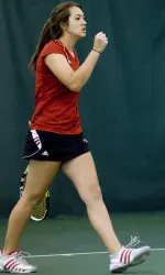 Julia Fellerhoff has been a stalwart for the Cards in both singles and doubles.