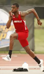 Michael Edwards tied for 10th in the high jump.