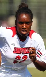 Louisville forward Christine Exeter