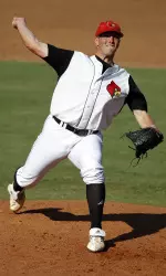 Louisville senior RHP Gabriel Shaw (photo courtesy of J. Meric)
