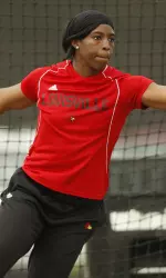 Chinwe Okoro took 11th in the women's discus.