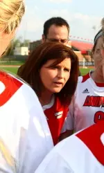 Louisville head coach Karen Ferguson-Dayes